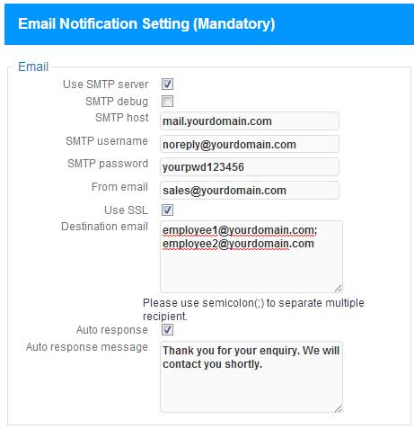Bulk SMS CRM Malaysia Wordpress SE Contact Form